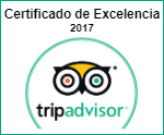 Certificado de Exelencia de tripadvisor 2017
